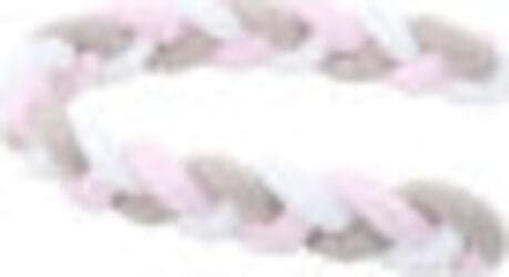 Paracolpi a treccia bianco/beige/rosé 200 cm Casa e cucina/Tessili per la casa/Biancheria per culle e lettini/Biancheria bimbi/Paraurti per letto La Casa Del Bebè - Napoli, Commerciovirtuoso.it