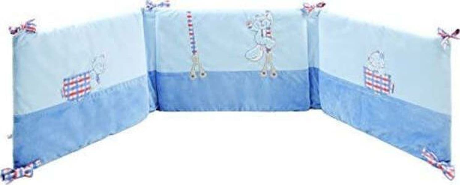 Paracolpi da Culla, Blu (Blau/Beige) Nobrand
