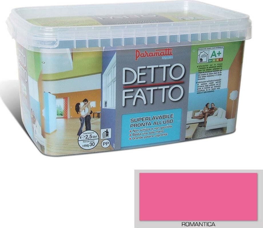 PARAMATTI-DETTO-FATTO-PITTURA-ACRILICA-SUPERLAVABILE-2.5-LT-ROMANTICA