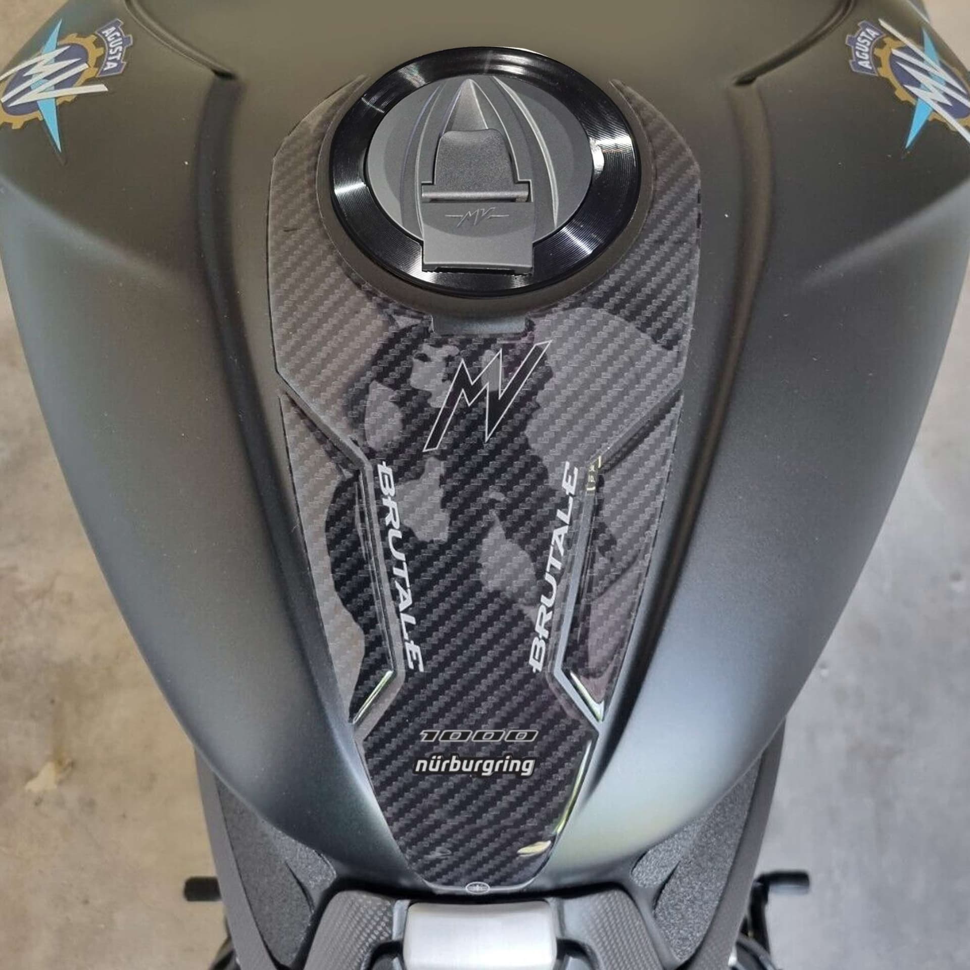 Paraserbatoio-Adesivo-moto-compatibile-con-Mv-Agusta-Brutale-1000RR-Nurburgring