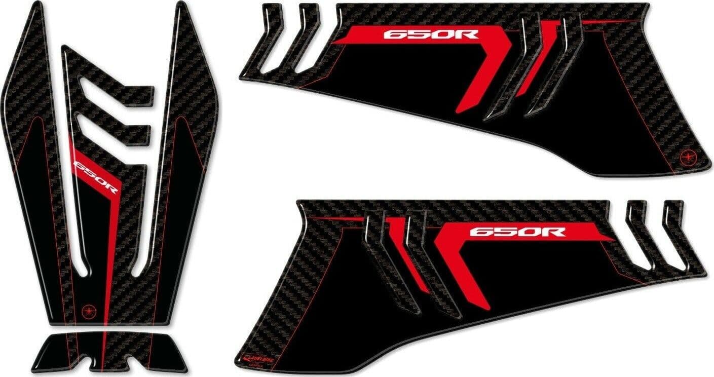 PARASERBATOIO-e-PROTEZIONI-LATERALI-3D-compatibili-CBR-650-R-MOTO-HONDA-CBR650R