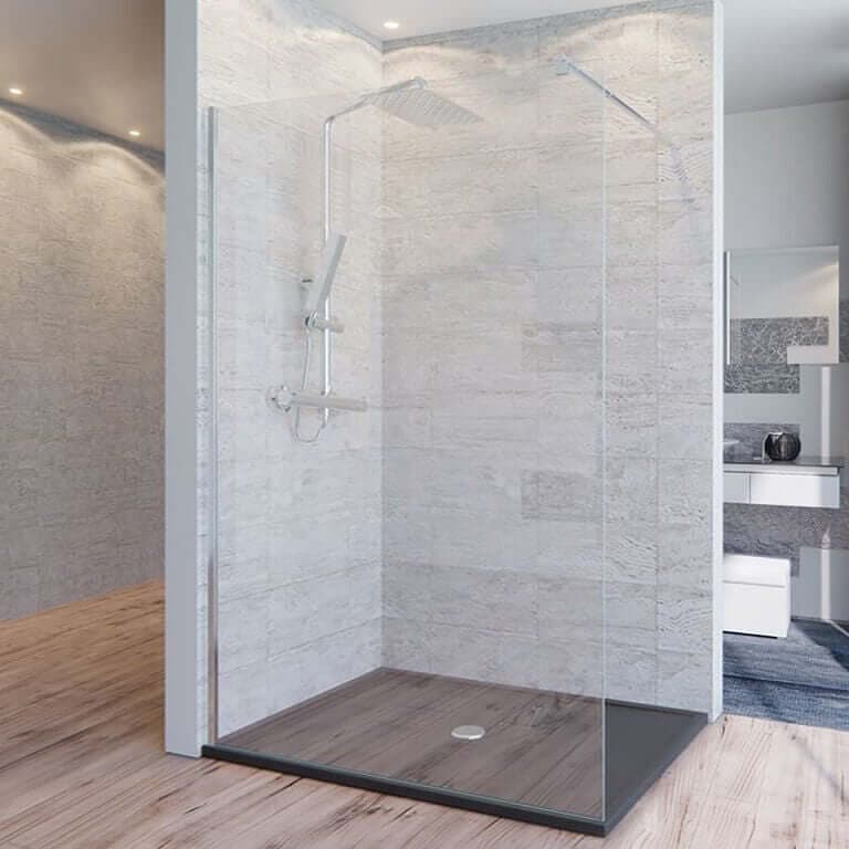 Parete Doccia Walk-in Cristallo Trasparente H198 Parete Doccia 8mm Anticalcare Design Moderno Fai da te/Attrezzature per cucine e bagni/Attrezzature per bagni/Docce e componenti doccia/Porte doccia Shopbagno.it - Roma, Commerciovirtuoso.it