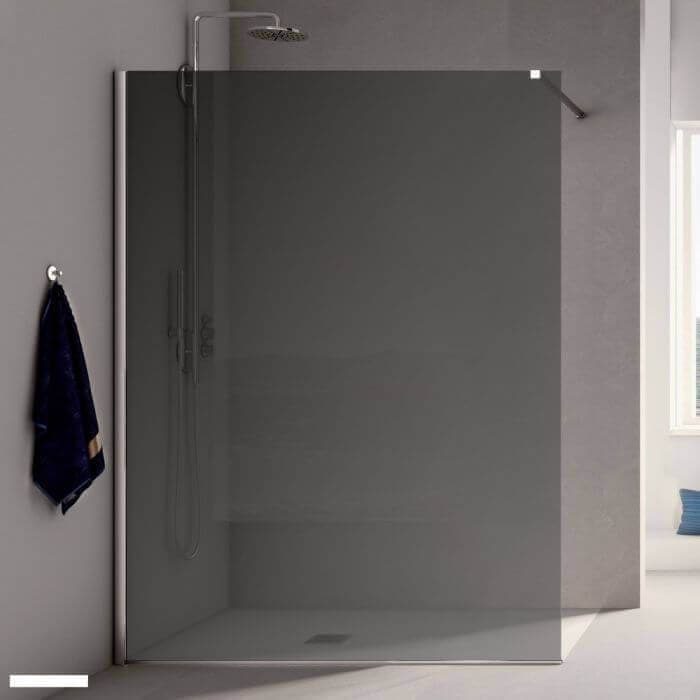 Parete Doccia Walk-in H195cm Cristallo Fumè 6mm Anticalcare Parete Doccia Design Moderno Semi Trasparente Fai da te/Attrezzature per cucine e bagni/Attrezzature per bagni/Docce e componenti doccia/Box doccia Shopbagno.it - Roma, Commerciovirtuoso.it