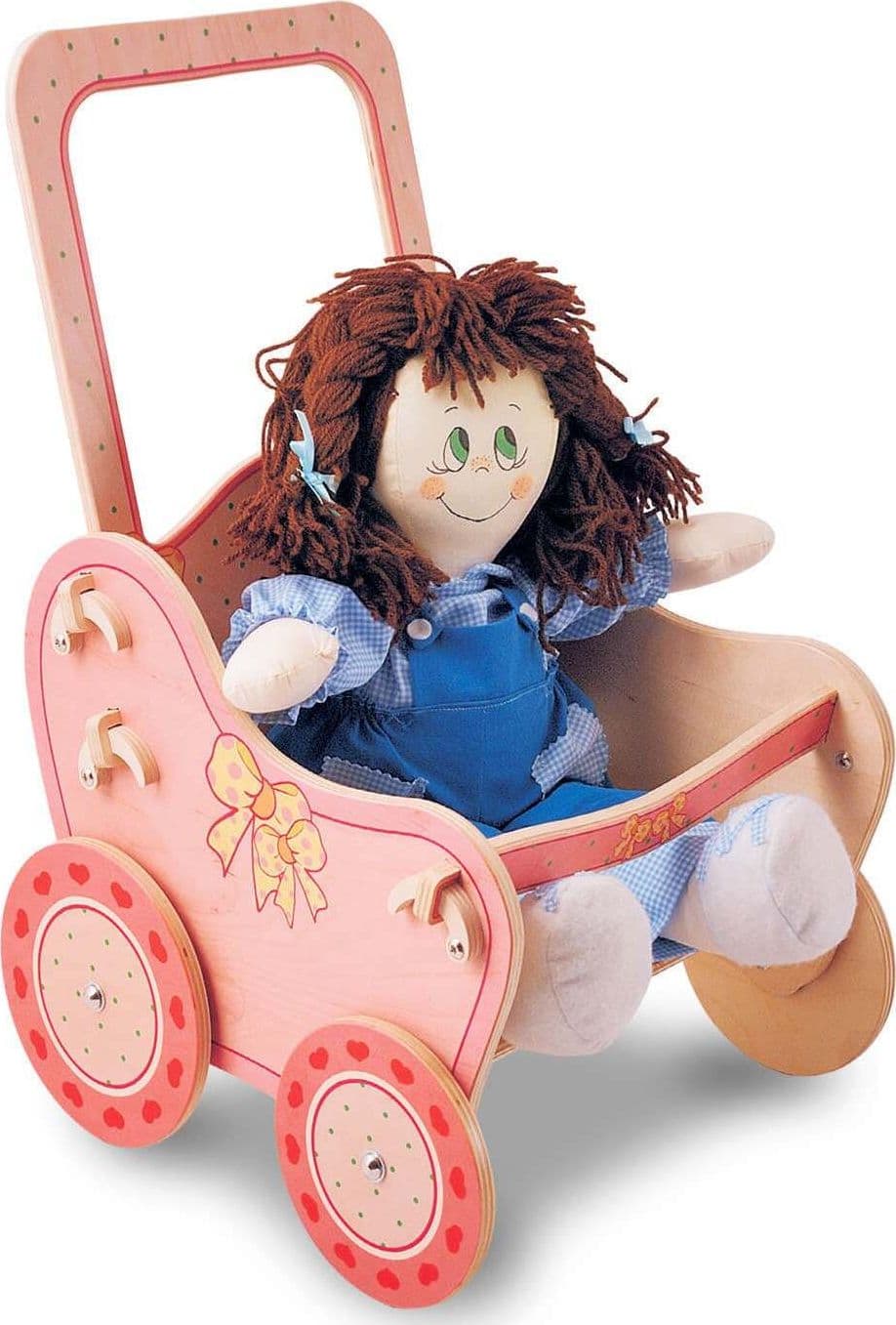 Passeggino Per Bambole - Rosa in Legno Gioco per Bambine in Carrozzine e passeggini Dida - Ragusa, commercioVirtuoso.it