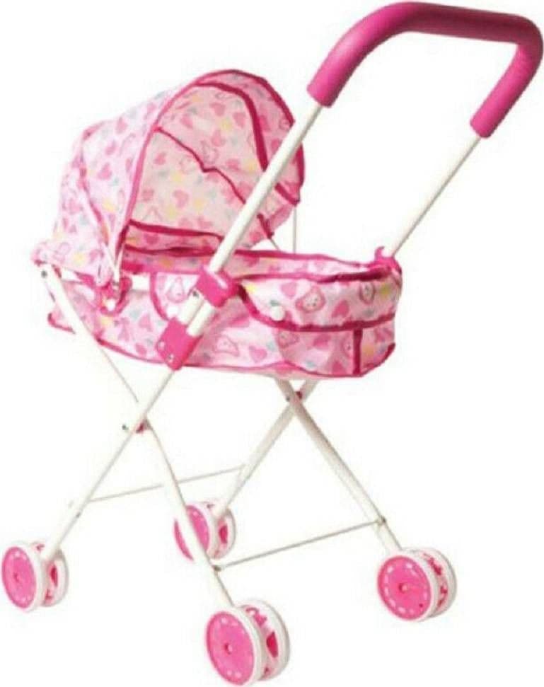 Passeggino Per Bambole Con Cappottina Carrozzina Richiudibile 4 Ruote in Carrozzine e passeggini Trade Shop italia - Napoli, commercioVirtuoso.it