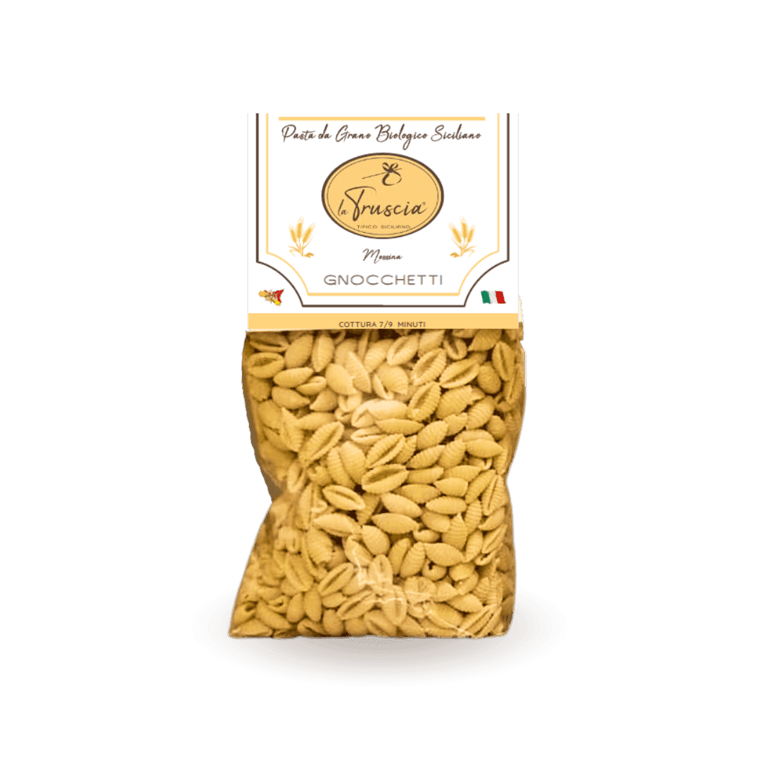 Pasta di Semola di Grano Duro Biologico Siciliano - Gnocchetti in Pasta corta La Truscia Tipico Siciliano - Messina, commercioVirtuoso.it