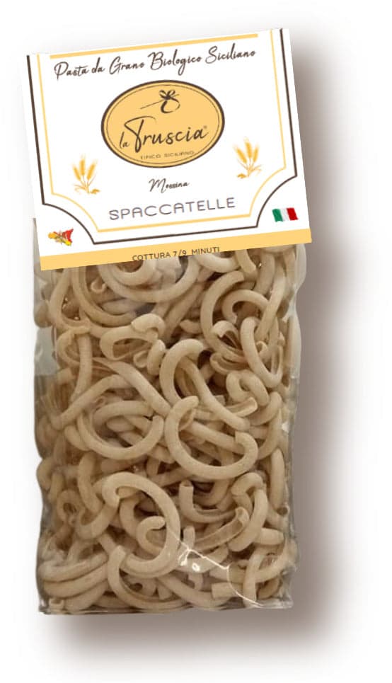 Pasta di Semola di Grano Duro Biologico Siciliano - Spaccatelle in Pasta corta La Truscia Tipico Siciliano - Messina, commercioVirtuoso.it
