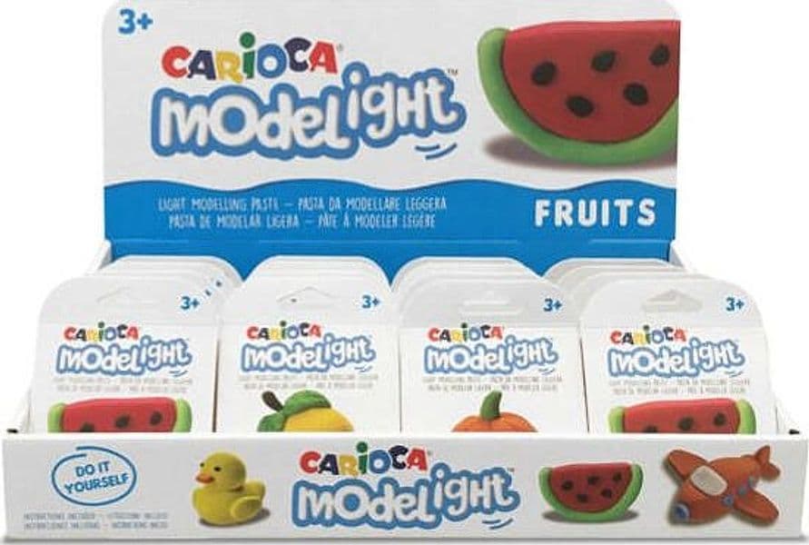 Pasta Model Light - 30 gr - tema frutta - Carioca - expo 16 pezzi Giochi e giocattoli/Attività creative/Accessori per disegnare e colorare/Pittura/Colori a tempera Eurocartuccia - Pavullo, Commerciovirtuoso.it