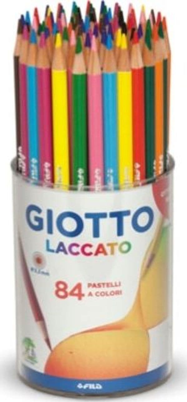 Pastelli - laccato - diametro mina 3 80 mm - colori assortiti - Giotto - barattolo 84 pezzi Giochi e giocattoli/Attività creative/Accessori per disegnare e colorare/Pennelli Eurocartuccia - Pavullo, Commerciovirtuoso.it