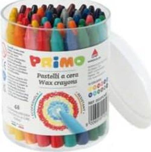 Pastelli a cera - D 9 mm x 85 mm - Primo - conf. 48 pezzi Giochi e giocattoli/Attività creative/Accessori per disegnare e colorare/Pastelli Eurocartuccia - Pavullo, Commerciovirtuoso.it