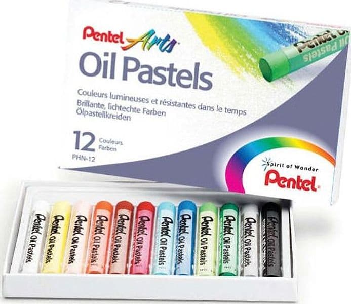 Pastelli a olio - lunghezza 60 mm - colori assortiti - Pentel - astuccio 12 pezzi Giochi e giocattoli/Attività creative/Accessori per disegnare e colorare/Pastelli Eurocartuccia - Pavullo, Commerciovirtuoso.it