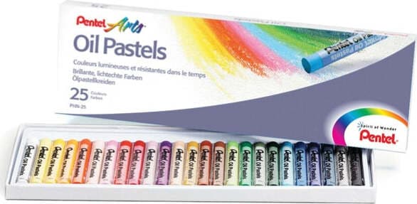 Pastelli a olio - lunghezza 60 mm - colori assortiti - Pentel - astuccio 25 pezzi Giochi e giocattoli/Attività creative/Accessori per disegnare e colorare/Pastelli Eurocartuccia - Pavullo, Commerciovirtuoso.it