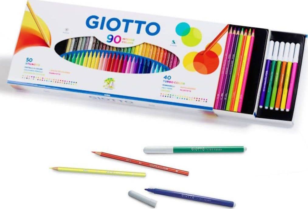 Pastelli e Pennarelli Set 90 Pezzi Giotto in Pennarelli per disegno Cartoleria Soluzione - Milazzo, commercioVirtuoso.it