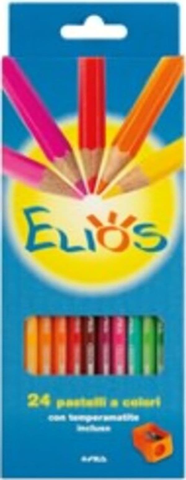 Pastelli Elios - mina 3 mm - con temperamatite - Fila - astuccio 24 pezzi Giochi e giocattoli/Attività creative/Accessori per disegnare e colorare/Pennelli Eurocartuccia - Pavullo, Commerciovirtuoso.it