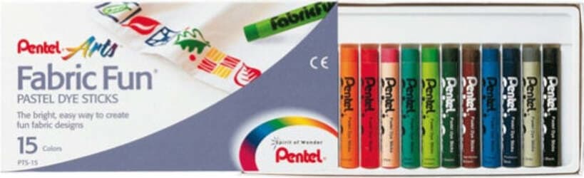 Pastelli per tessuto Fabric Fun - 15 colori assortiti - Pentel - astuccio 15 pastelli Cancelleria e prodotti per ufficio/Penne matite scrittura e correzione/Marcatori ed evidenziatori/Pennarelli indelebili e marcatori Eurocartuccia - Pavullo, Commerciovirtuoso.it