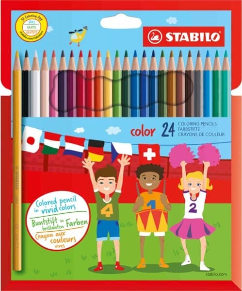 Pastelli Stabilo Color - diametro mina 2 5 mm - Stabilo - astuccio 24 pezzi Giochi e giocattoli/Attività creative/Accessori per disegnare e colorare/Pennelli Eurocartuccia - Pavullo, Commerciovirtuoso.it