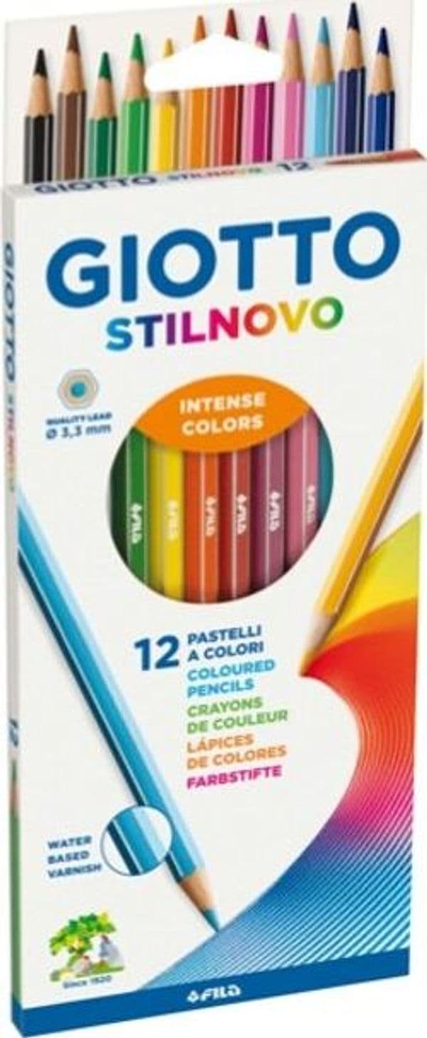Pastelli Stilnovo - diametro mina 3 3 mm - Giotto - astuccio 12 pezzi Giochi e giocattoli/Attività creative/Accessori per disegnare e colorare/Pennelli Eurocartuccia - Pavullo, Commerciovirtuoso.it