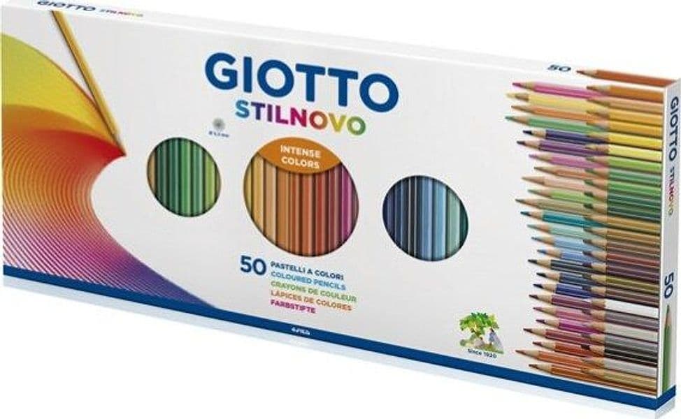 Pastelli Stilnovo - diametro mina 3 3 mm - Giotto - astuccio 50 pezzi Giochi e giocattoli/Attività creative/Accessori per disegnare e colorare/Pennelli Eurocartuccia - Pavullo, Commerciovirtuoso.it