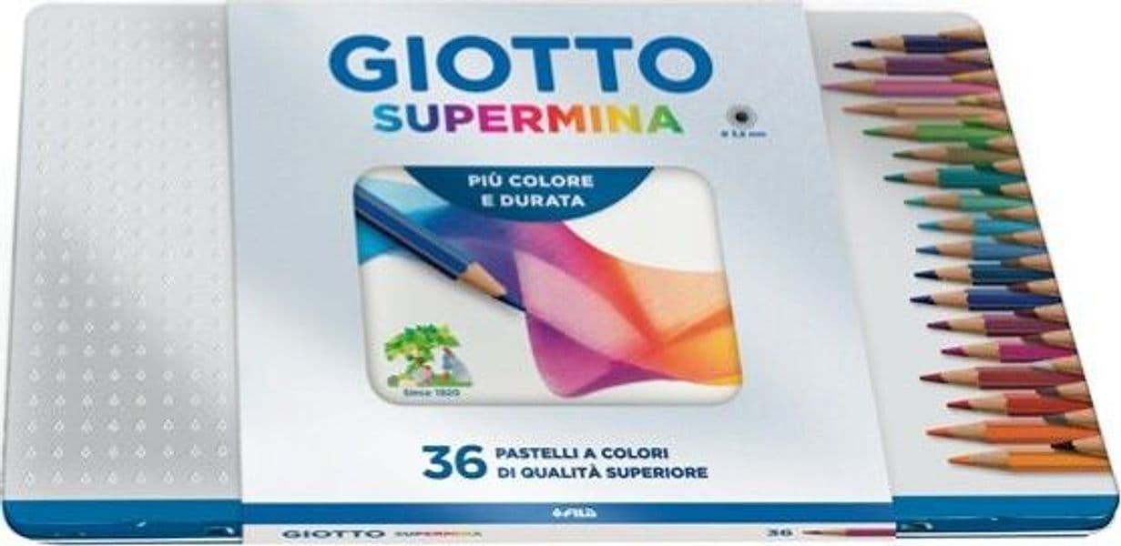 Pastello Supermina - mina 3 8 mm - colori assortiti - Giotto - astuccio in metallo 36 pezzi Giochi e giocattoli/Attività creative/Accessori per disegnare e colorare/Pennelli Eurocartuccia - Pavullo, Commerciovirtuoso.it