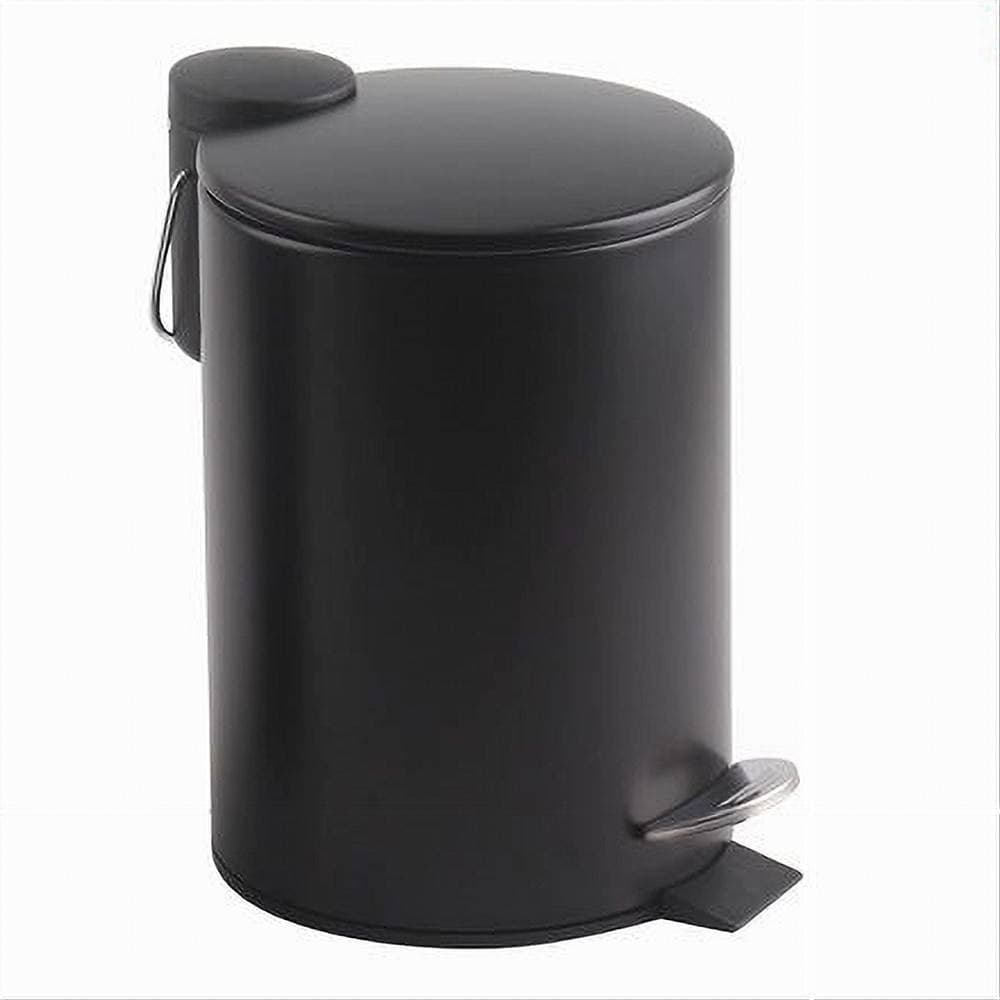 PATTUMIERA ACCIAIO A PEDALE 3 LT BIDONE CESTINO SPAZZATURA BAGNO CASA NERO 87453 in Pattumiere da bagno Trade Shop italia - Napoli, commercioVirtuoso.it