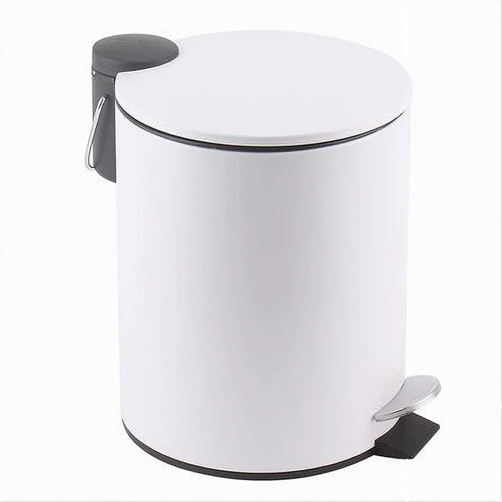 PATTUMIERA ACCIAIO A PEDALE 3LT BIDONE CESTINO SPAZZATURA BAGNO CASA BIANCO 87449 in Pattumiere da cucina Trade Shop italia - Napoli, commercioVirtuoso.it