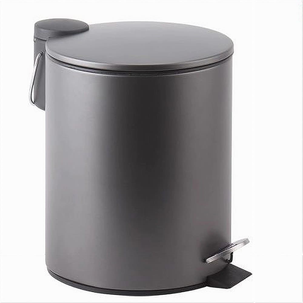 PATTUMIERA ACCIAIO A PEDALE 5LT BIDONE CESTINO SPAZZATURA BAGNO CASA GRIGIO 87452 in Pattumiere da bagno Trade Shop italia - Napoli, commercioVirtuoso.it
