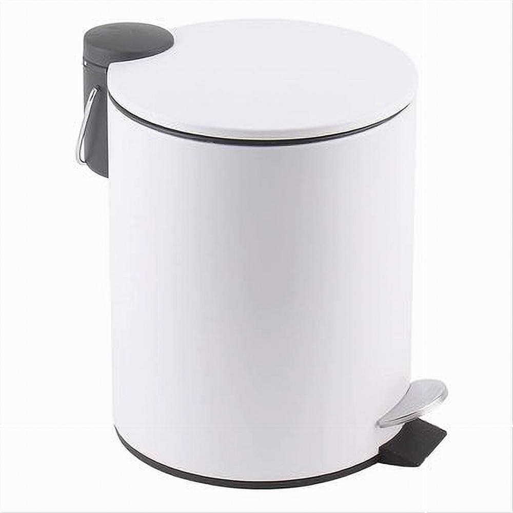 PATTUMIERA ACCIAIO PEDALE 5 LT BIDONE CESTINO SPAZZATURA BAGNO CASA BIANCO 87450 in Pattumiere da bagno Trade Shop italia - Napoli, commercioVirtuoso.it