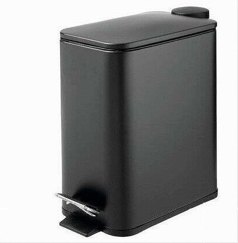 PATTUMIERA IN ACCIAIO PEDALE 5LT BIDONE CESTINO SPAZZATURA RETTANGOLO NERO 87448 in Pattumiere da cucina Trade Shop italia - Napoli, commercioVirtuoso.it