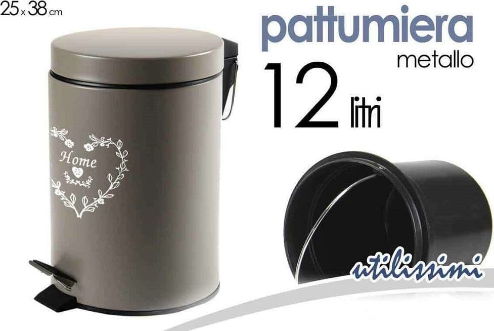 Pattumiera Portaspazzatura 25x38cm 12lt Deluxe Cuore Home Moderno Tortora 664489 Casa e cucina/Organizzazione interni/Rifiuti e riciclaggio/Pattumiere da cucina Trade Shop italia - Napoli, Commerciovirtuoso.it