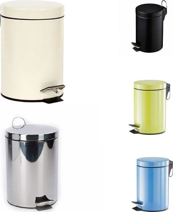 Pattumiera Rifiuti Spazzatura 5 Lt In Acciaio Contenitore A Pedale Cestino Bagno in Pattumiere da bagno Trade Shop italia - Napoli, commercioVirtuoso.it