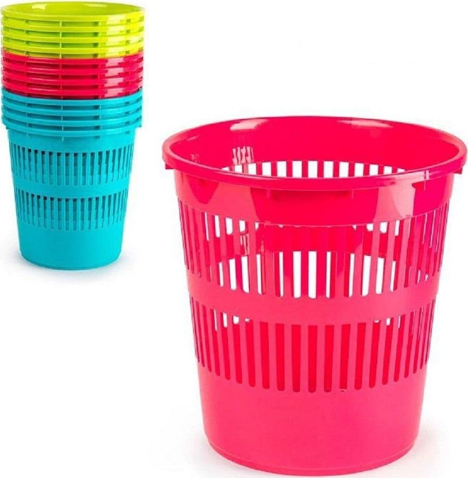 Pattumiera Tonda Cestino In Plastica 11.3lt 27.5x27.5x28cm In Vari Colori 11962 Casa e cucina/Bagno/Accessori per il bagno/Pattumiere da bagno Trade Shop italia - Napoli, Commerciovirtuoso.it