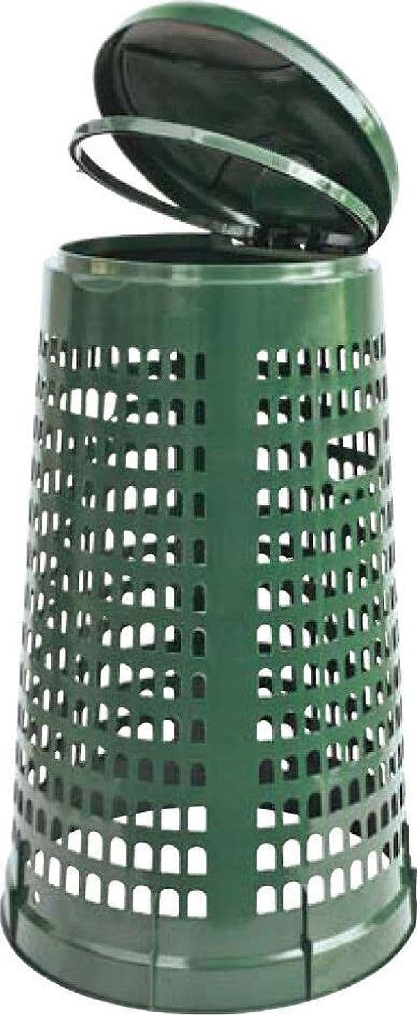 Pattumiera Trespolo Portasacco 110 Lt Verde Pattumiera Da Esterno per Rifiuti E Spazzatura in Plastica Antiurto 51x85 Cm Casa e cucina/Organizzazione interni/Rifiuti e riciclaggio/Secchi della spazzatura da esterni Ferus - Montoro, Commerciovirtuoso.it