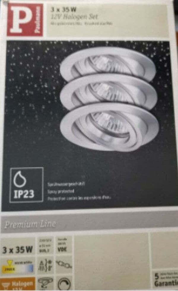 PAULMANN---SET-3-FARETTI-LED-ROTONDI-ORIENTABILI---DA-INCASSO---ALLUMINIO