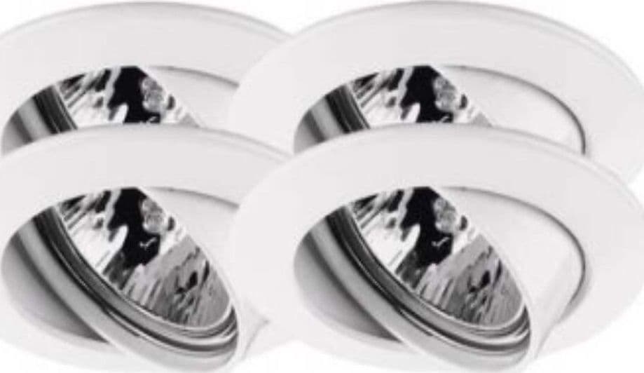PAULMANN---SET-4-FARETTI-LED-DA-INCASSO-ORIENTABILI---GU5.3/140W---BIANCO