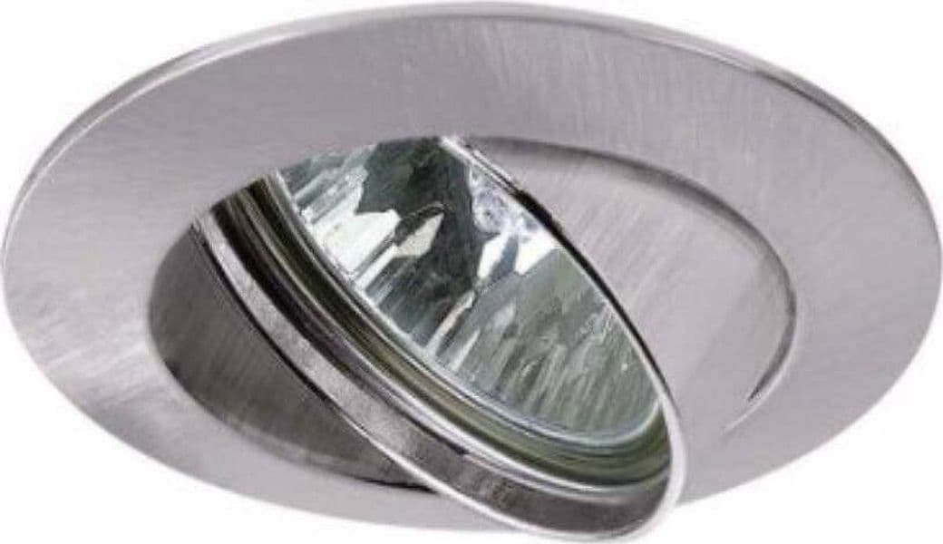 PAULMANN---SET-4-FARETTI-LED-DA-INCASSO-ORIENTABILI---ROTONDI-IN-FERRO-SPAZZOLATO---GU5.3-/-140W