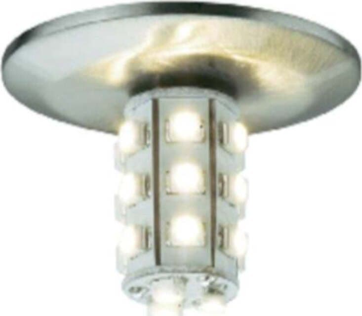 PAULMANN---SET-5-FARETTI-LED-INCASSO-ROTONDI---FERRO-SPAZZOLATO