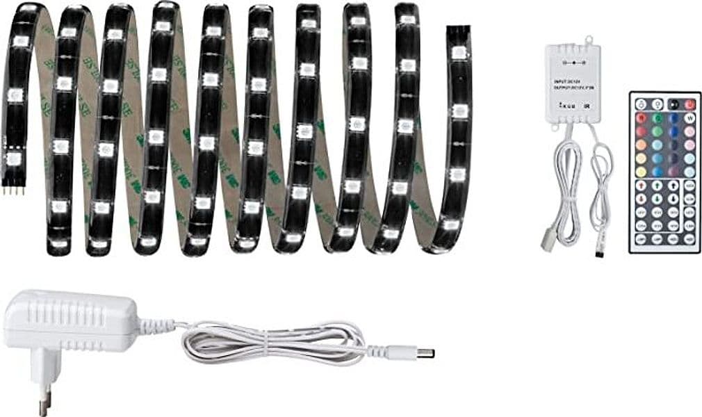 PAULMANN---STRISCIA-LED-ADESIVA-3MT---1x28,8W-LED-RGB-+-SPINA-ALIMENTAZIONE-E-TELECOMANDO-PER-CAMBIO-COLORI