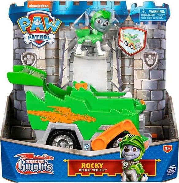 Paw-patrol-veicolo-rescue-knights-di-rocky-camion-per-la-raccolta-di-rifiuti-riciclabili-con-personaggio-giochi-bambini-dai-3-anni-in-su