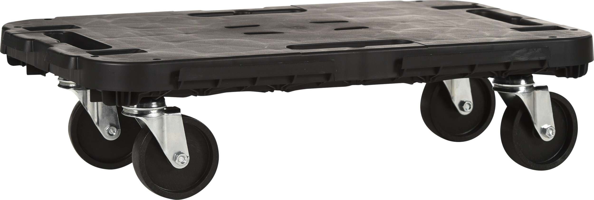 Pedana Con Ruote Portata Max 300kg 48x29x12,5cm Pedana Portatutto Nera Fai da te/Prodotti per la costruzione/Prodotti per il trasporto materiali/Attrezzature per il trasporto di materiali/Carrelli a piattaforma Ferus - Montoro, Commerciovirtuoso.it