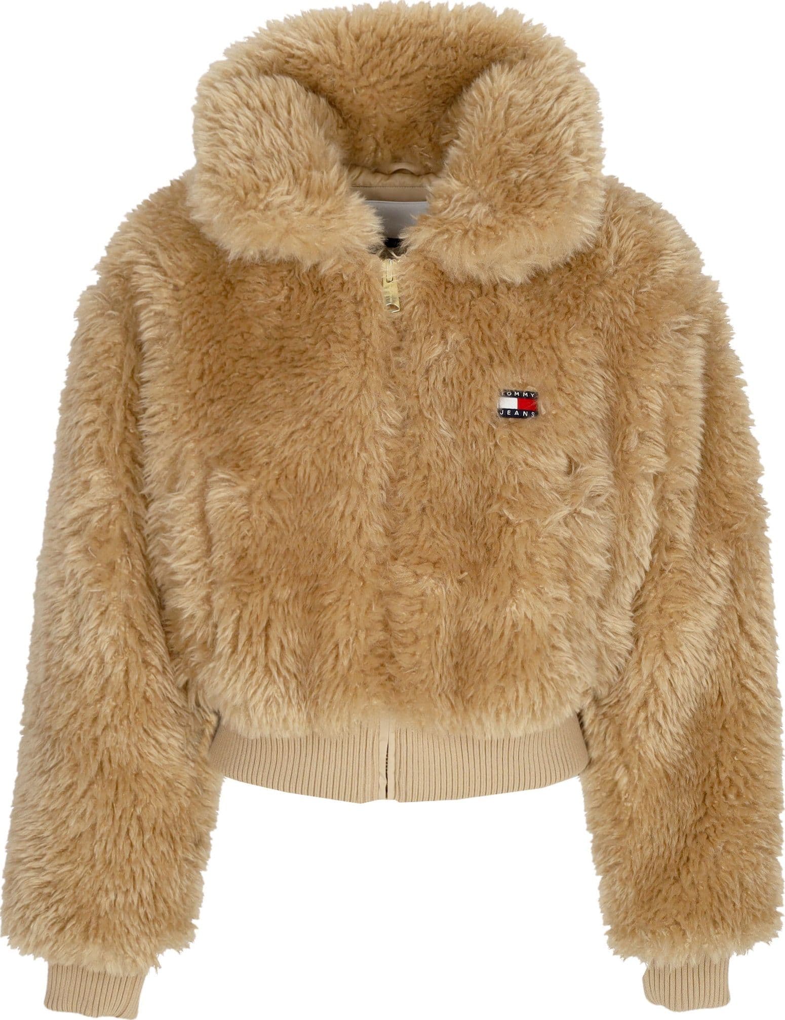 Tommy Hilfiger Pelliccia Donna Faux Shearling Jacket Gentle Gold da donna in Giacche Drestige - Casamassima, commercioVirtuoso.it