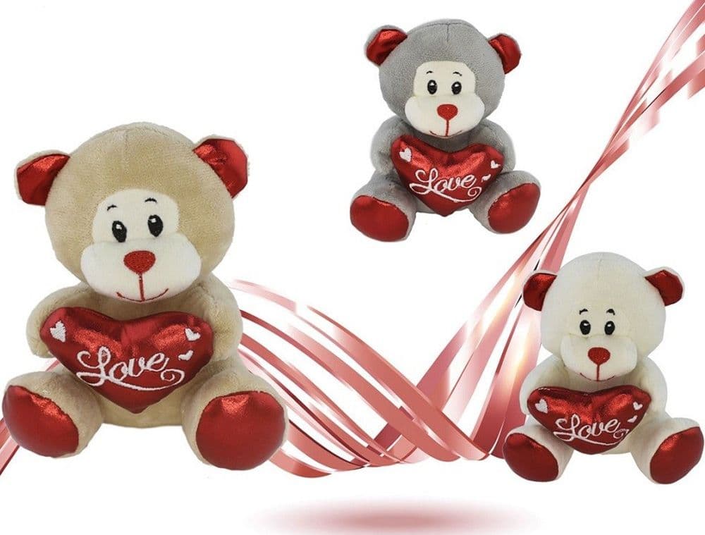 Peluche Orsetto Con Cuore Scritta Love Lam? 16 Cm San Valentino 3 Col.ass. 93635 Giochi e giocattoli/Peluche/Animali di peluche Trade Shop italia - Napoli, Commerciovirtuoso.it