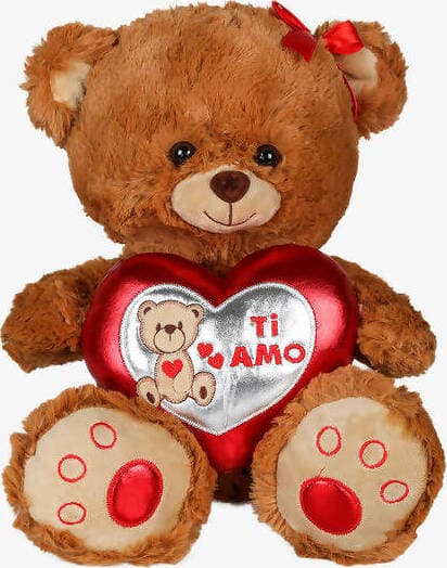 Peluche Orso con cuore 35 cm Ti amo