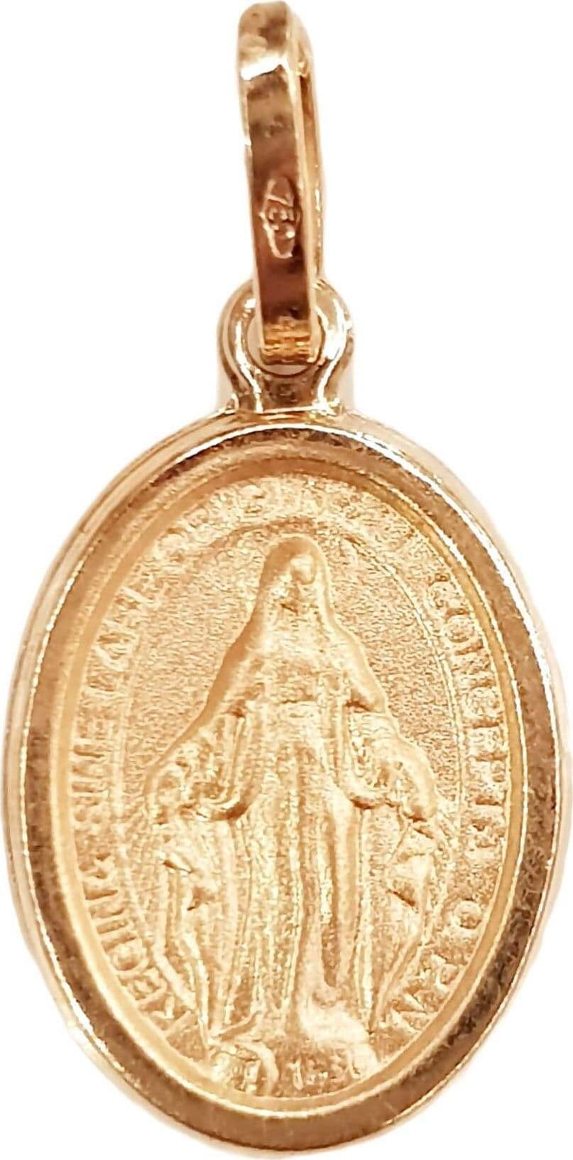 Pendente Medaglia Madonna Miracolosa in oro giallo 750/1000 Unisex Medaglietta Gioiello Relogioso in Ciondoli E B Gioielli - Siderno, commercioVirtuoso.it