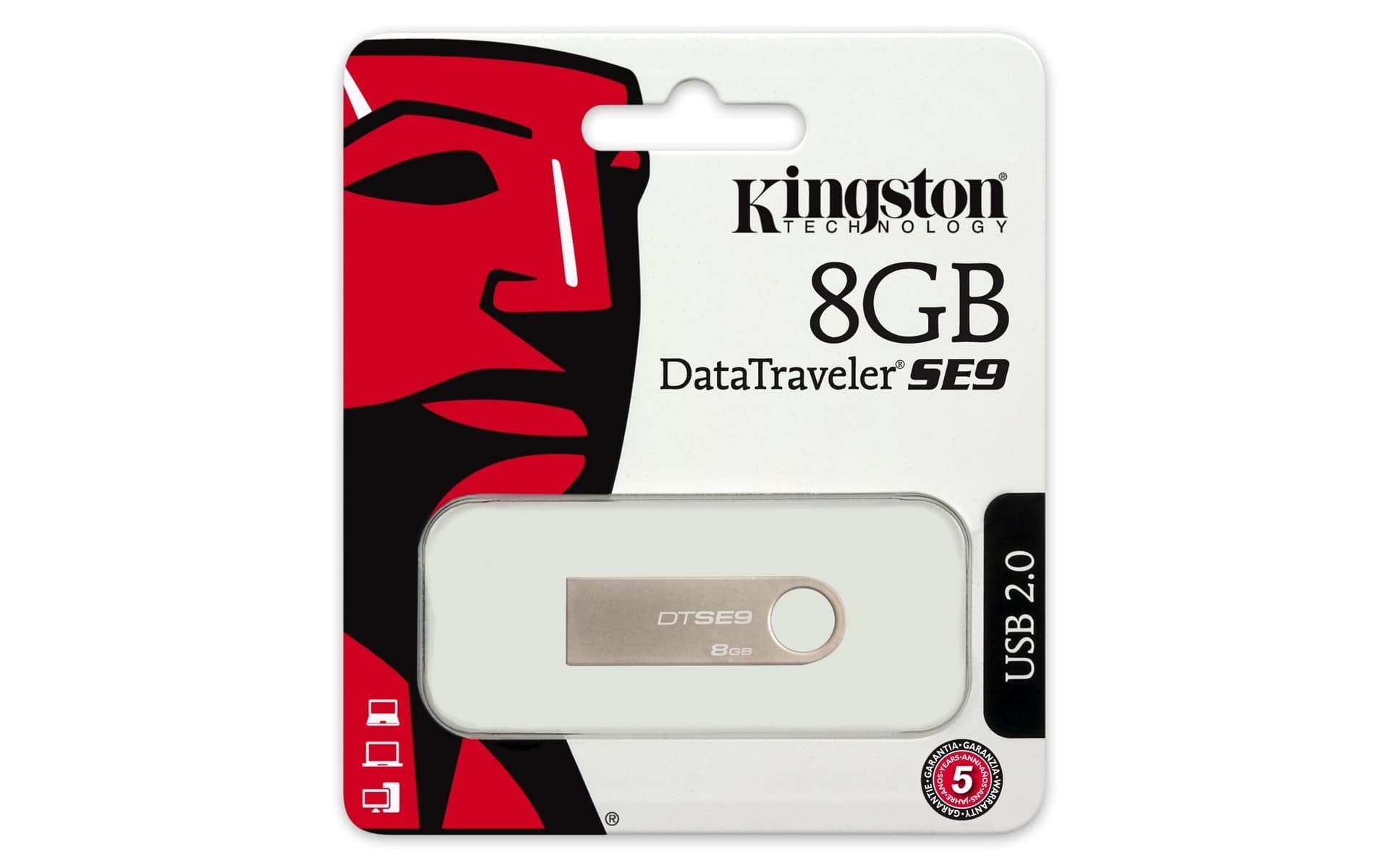 PENDRIVE KINGSTON USB 2.0 8GB CHIAVETTA DTSE9 8 GB MEMORIA SE9 DTSE9H 8GB Trade Shop italia - Napoli, Commerciovirtuoso.it
