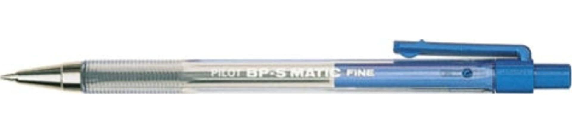 Penna a sfera a scatto BP S Matic - punta fine 0 7 mm - blu - Pilot Cancelleria e prodotti per ufficio/Penne matite scrittura e correzione/Penne e ricariche/Penne roller a inchiostro gel Eurocartuccia - Pavullo, Commerciovirtuoso.it