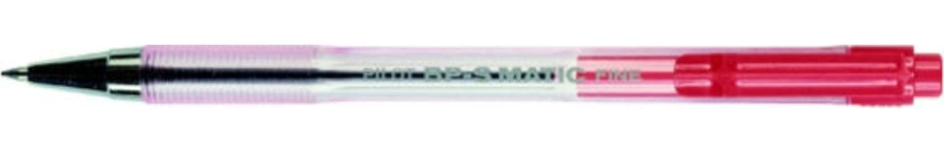 Penna a sfera a scatto BP S Matic - punta fine 0 7 mm - rosso - Pilot Cancelleria e prodotti per ufficio/Penne matite scrittura e correzione/Penne e ricariche/Penne roller a inchiostro gel Eurocartuccia - Pavullo, Commerciovirtuoso.it