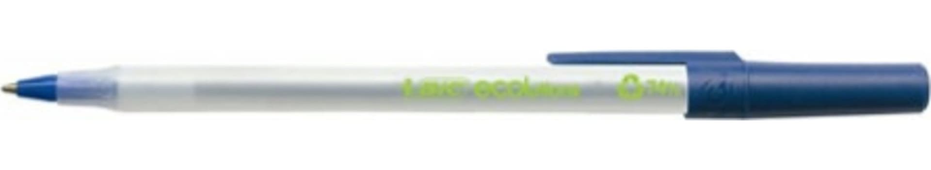 Penna a sfera a scatto con cappuccio ECOlutions - punta 1 0mm - blu - Bic - conf. 60 pezzi Cancelleria e prodotti per ufficio/Penne matite scrittura e correzione/Penne e ricariche/Penne roller a inchiostro gel Eurocartuccia - Pavullo, Commerciovirtuoso.it