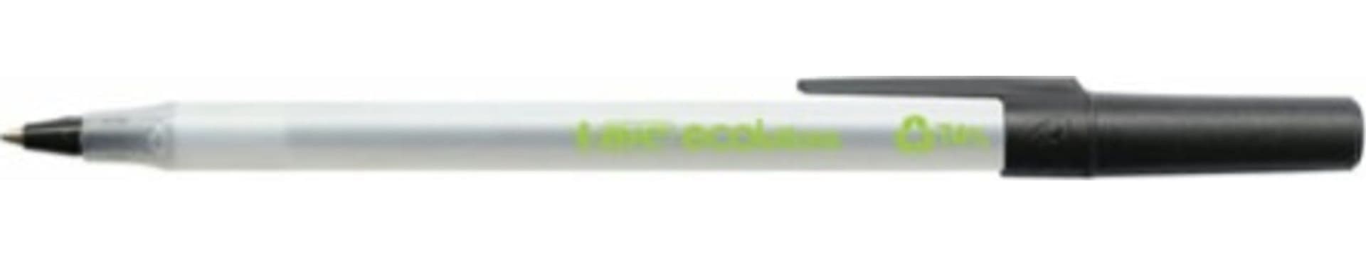 Penna a sfera a scatto con cappuccio ECOlutions - punta 1 0mm - nero - Bic - conf. 60 pezzi Cancelleria e prodotti per ufficio/Penne matite scrittura e correzione/Penne e ricariche/Penne roller a inchiostro gel Eurocartuccia - Pavullo, Commerciovirtuoso.it
