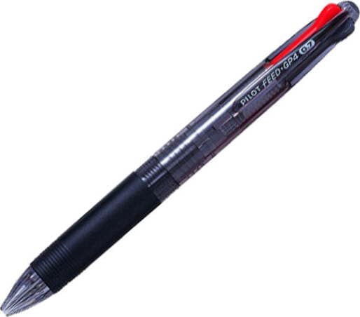 Penna a sfera a scatto multifunzione Feed GP4 Begreen - punta 1 0mm - nero blu rosso verde - Pilot Cancelleria e prodotti per ufficio/Penne matite scrittura e correzione/Penne e ricariche/Penne roller a inchiostro gel Eurocartuccia - Pavullo, Commerciovirtuoso.it