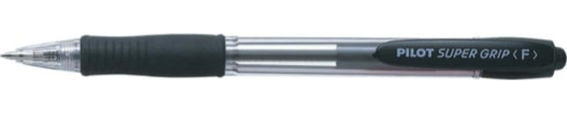 Penna a sfera a scatto Super Grip - punta fine 0 7 mm - nero - Pilot Cancelleria e prodotti per ufficio/Penne matite scrittura e correzione/Penne e ricariche/Penne roller a inchiostro gel Eurocartuccia - Pavullo, Commerciovirtuoso.it